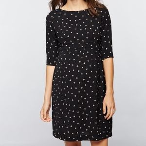 Seraphine Black Print Maternity Dress Size 8